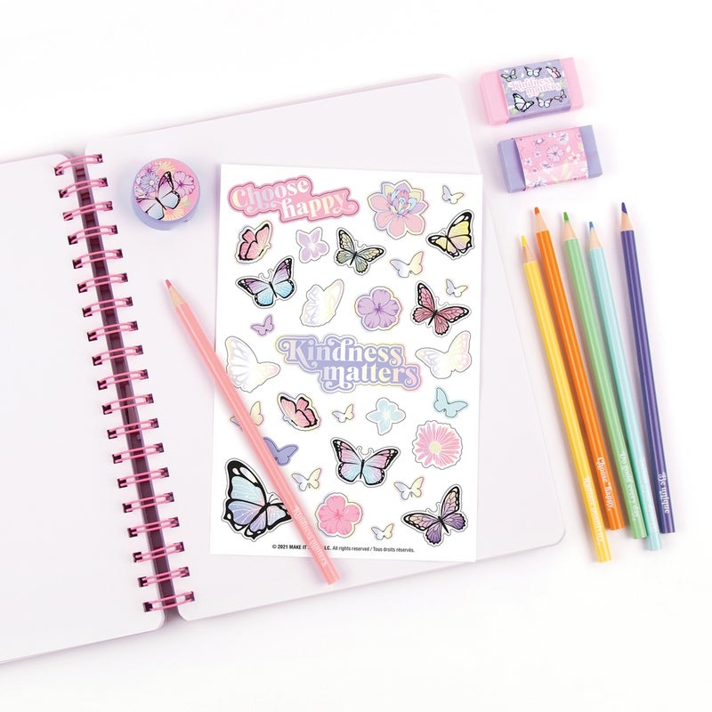 Make It Real - Butterfly All-In-1 Sketching Set 11 Pieces - 12025 - Image 3